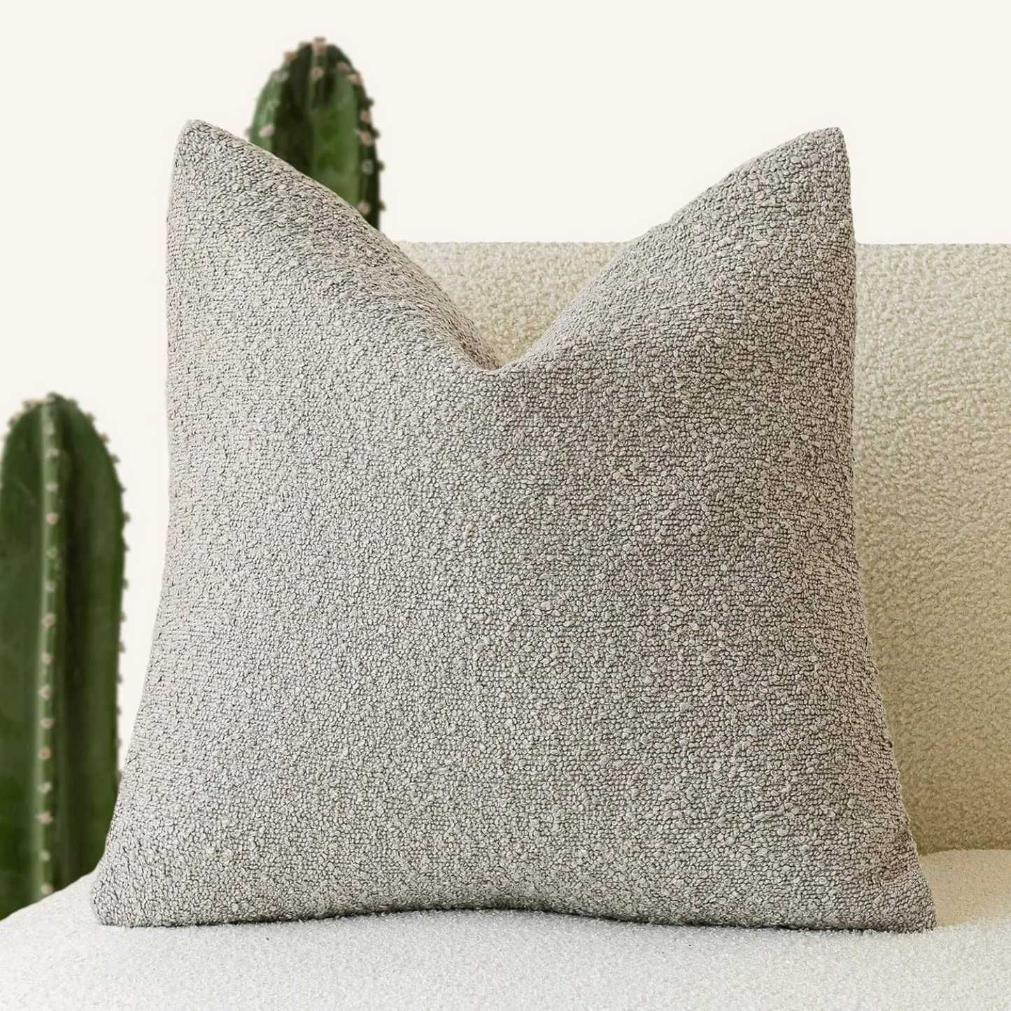 Soft Boucle Throw Pillow Cover 45x45cm Home Decor Cushion