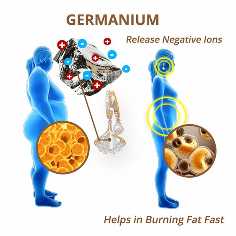 Healing Magnetic Earrings with Germanium Therapy