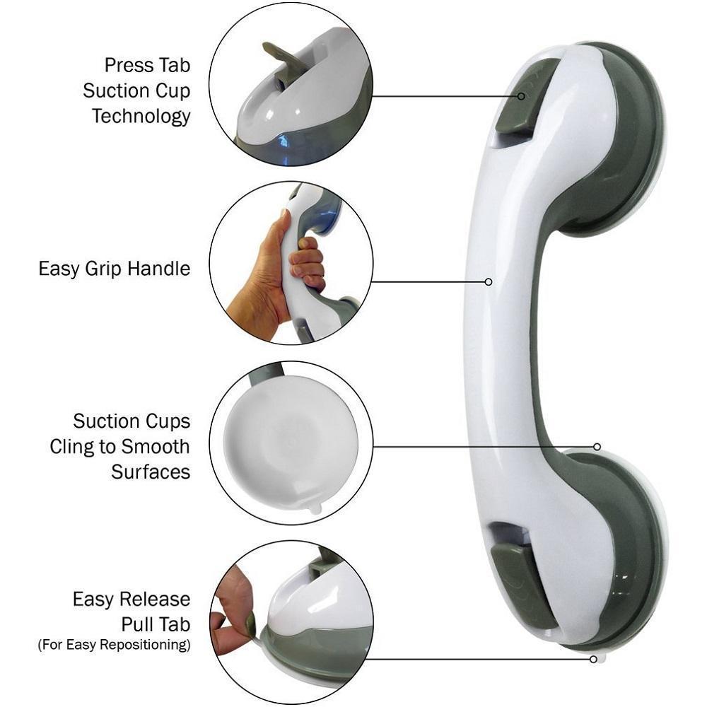 Secure Grip Bathroom Suction Handle Bar