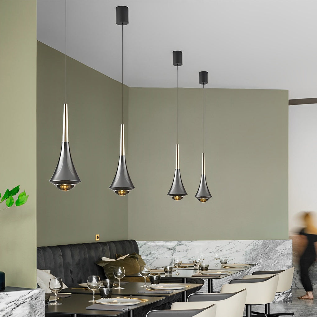 Sleek Modern Adjustable LED Ceiling Chandelier