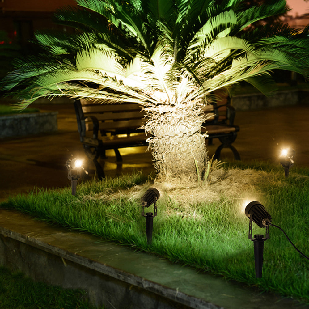 Bright Outdoor Solar Powered Spotlight Kit