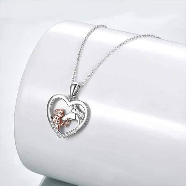 Pretty Horse Pendant Necklace Chain