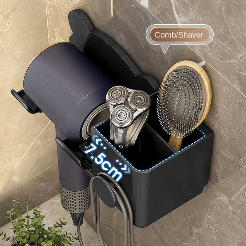 Wall Mount Hair Dryer Storage