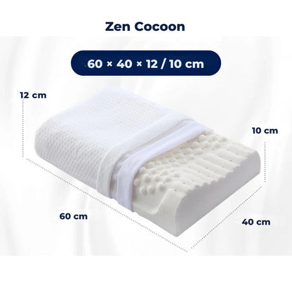 Natural Latex Orthopedic Neck Pillow for Back Support