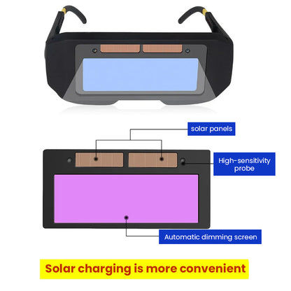 Auto Darkening Welding Safety Glasses
