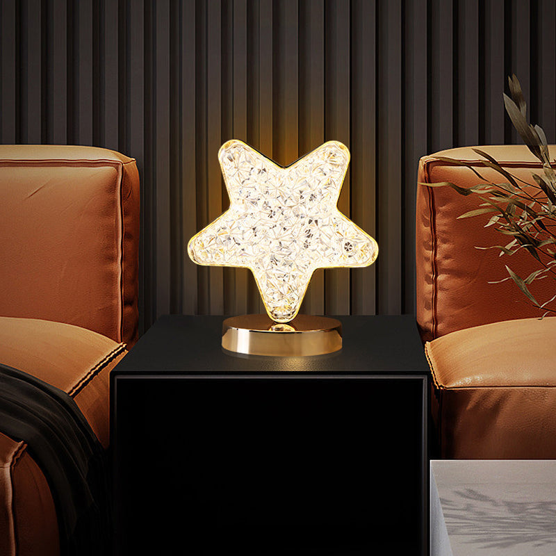 Silver Night Metal Desk Lamp