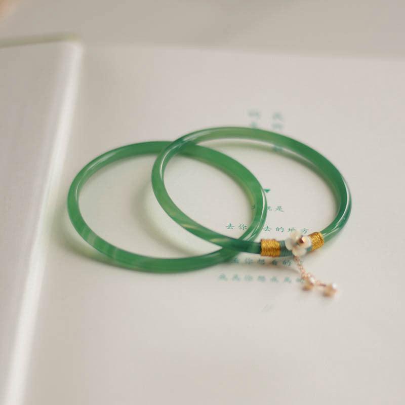 Luxurious Green Jade Bangles