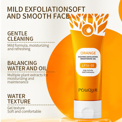 Natural Orange Facial Exfoliating Scrub Gel
