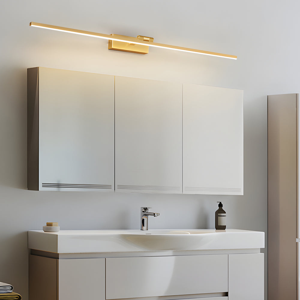 Contemporary Bronze Dimmable LED Bathroom Light Fixture