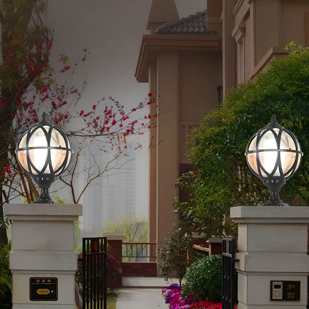 Classic Round Outdoor Post Light Fittings