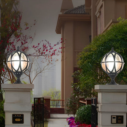 Classic Round Outdoor Post Light Fittings