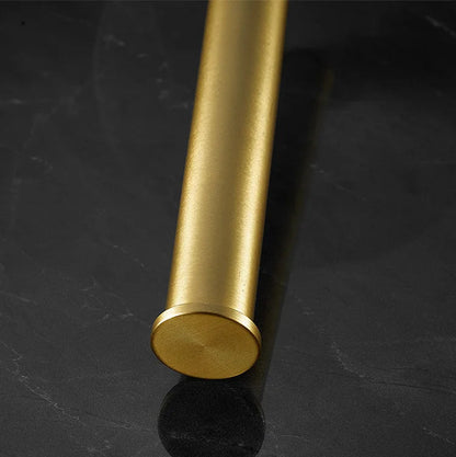 Luxury Marble Paper Towel Holder with Gold Accents