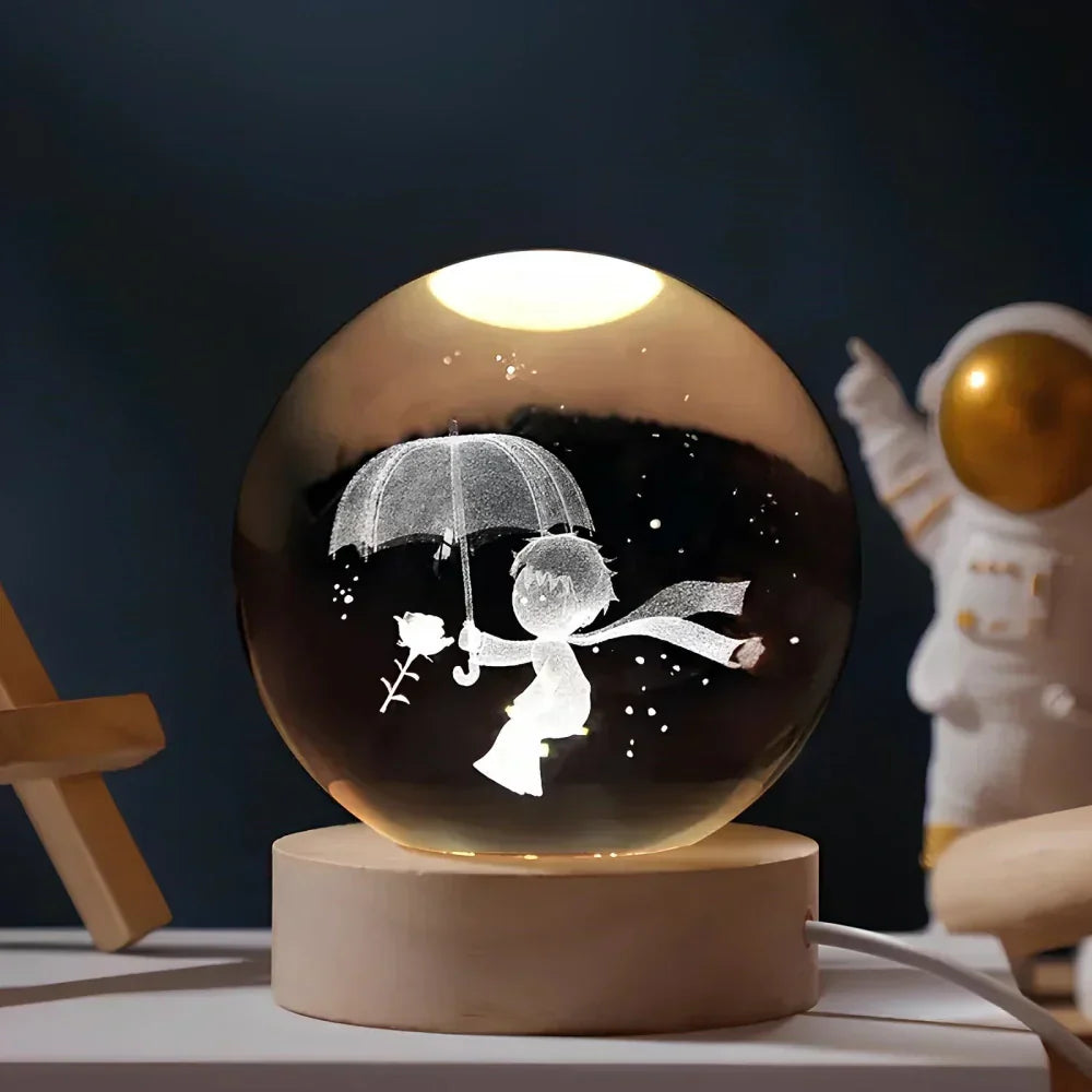 Colorful Globe LED Bedside Lamp
