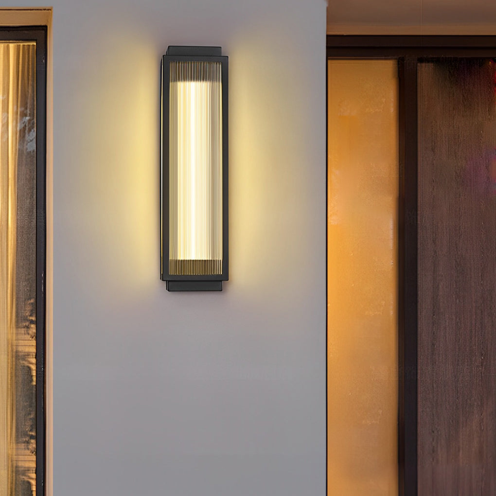 Outdoor Black LED Wall Light Fixtures Waterproof