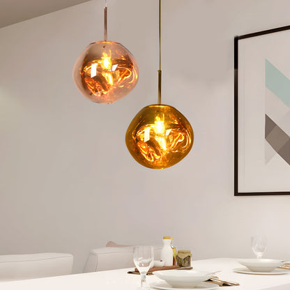 Unique Handmade Glass Ball Modern Pendant Light