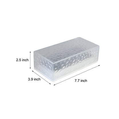 Outdoor Solar Powered Step Lights - 2 Pack Rectangular Deck Lights