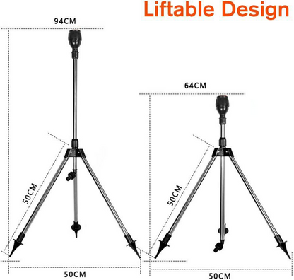 Easy Use Auto Rotating Lawn Sprinkler with Tripod