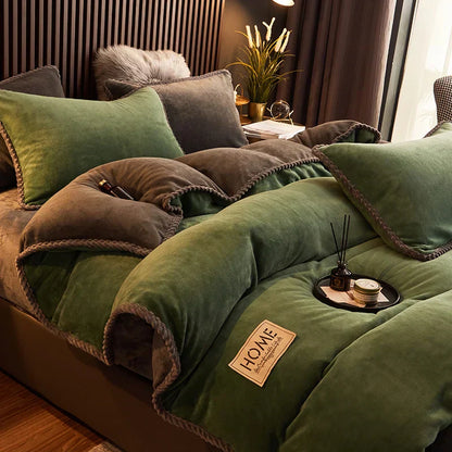 Soft Velvet King Size Bedding Set