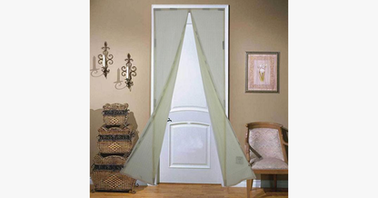 Magnetic Screen Door with Insect Mesh Protector