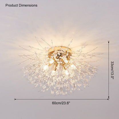 Elegant Crystal Ceiling Light Fixture
