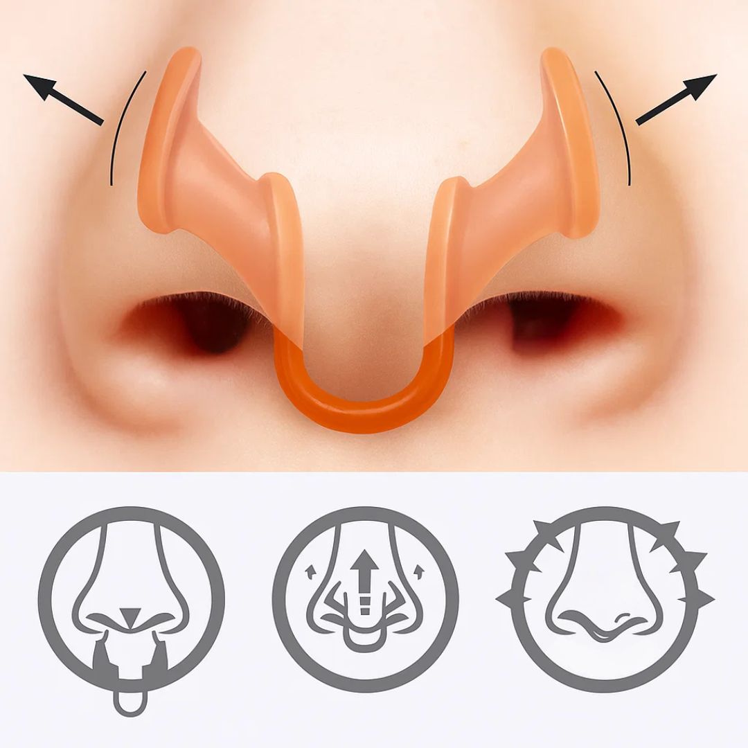 Anti Snore Nose Clip - Soft Silicone - Comfortable Fit