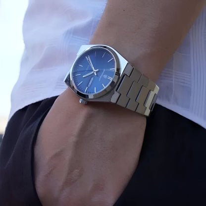 Luxury Green Face Date Stainless Steel Watch