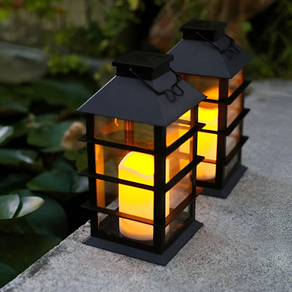 Compact Solar Powered Black LED Outdoor Camp Light
