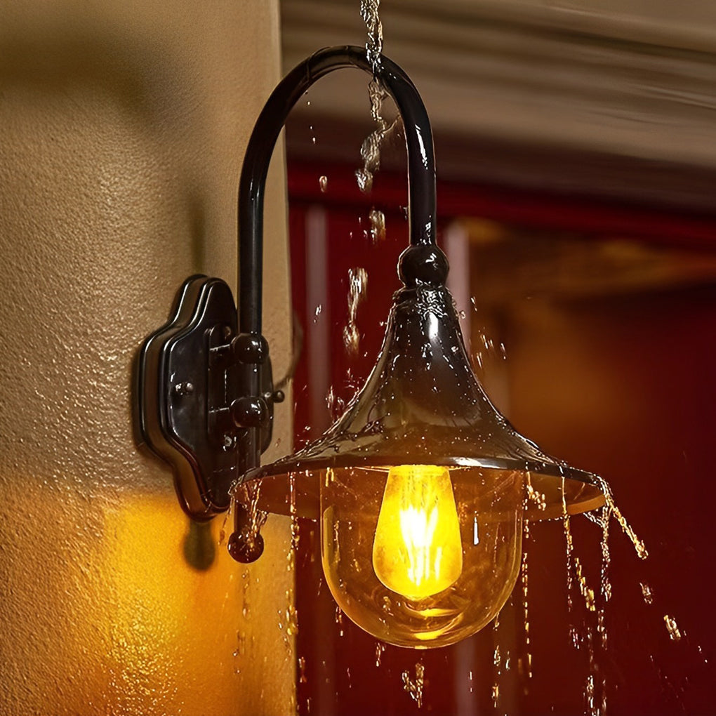 Unique Black Outdoor LED Wall Light Fixture