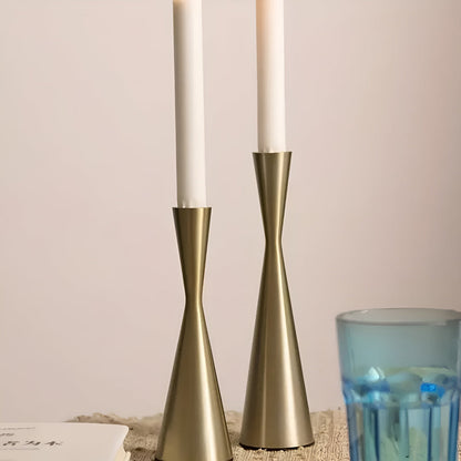 Modern Metal Slim Candle Holder Set of 3