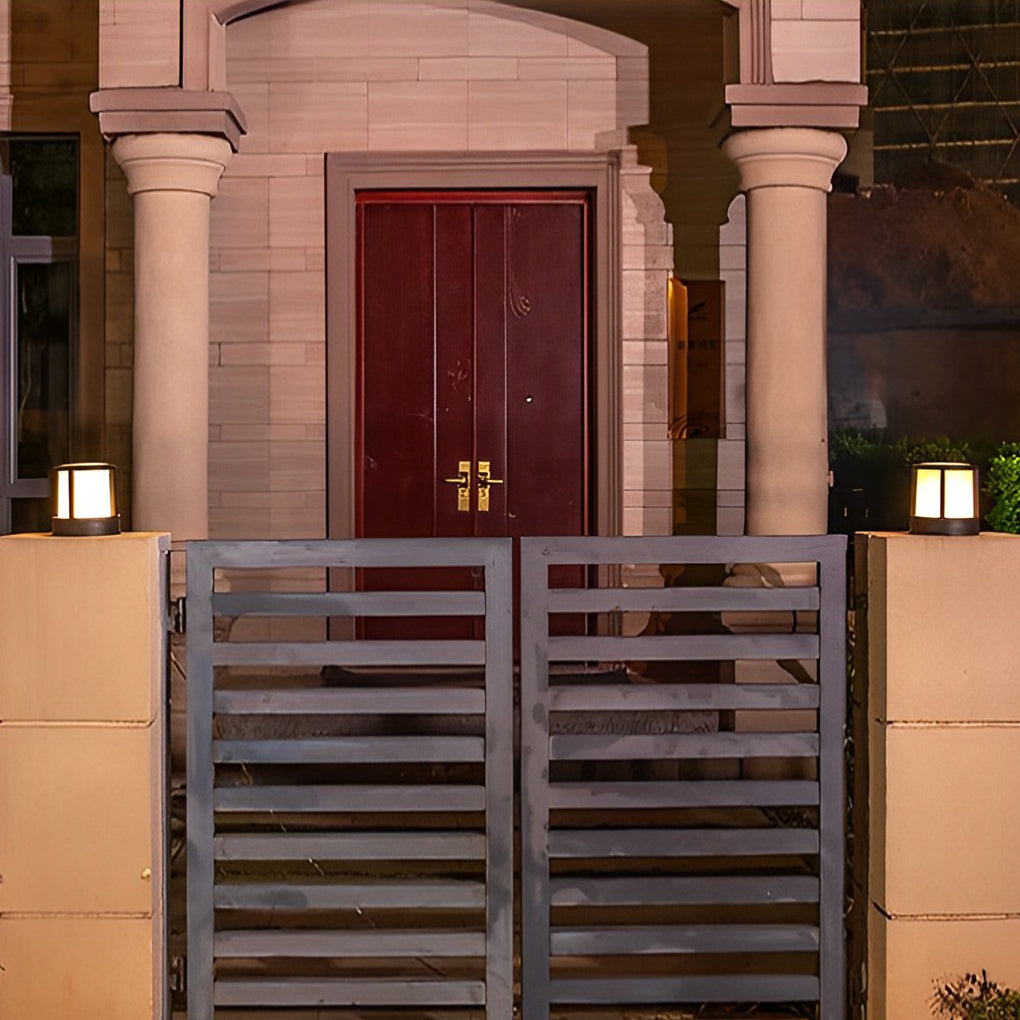Sleek Metal LED Weatherproof Outdoor Post Lights
