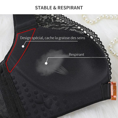 Comfortable Crossback Front Hook Bra