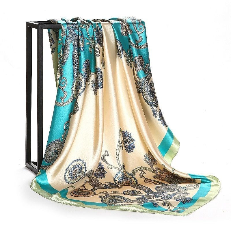 Big Soft Lightweight Square Silk Scarf