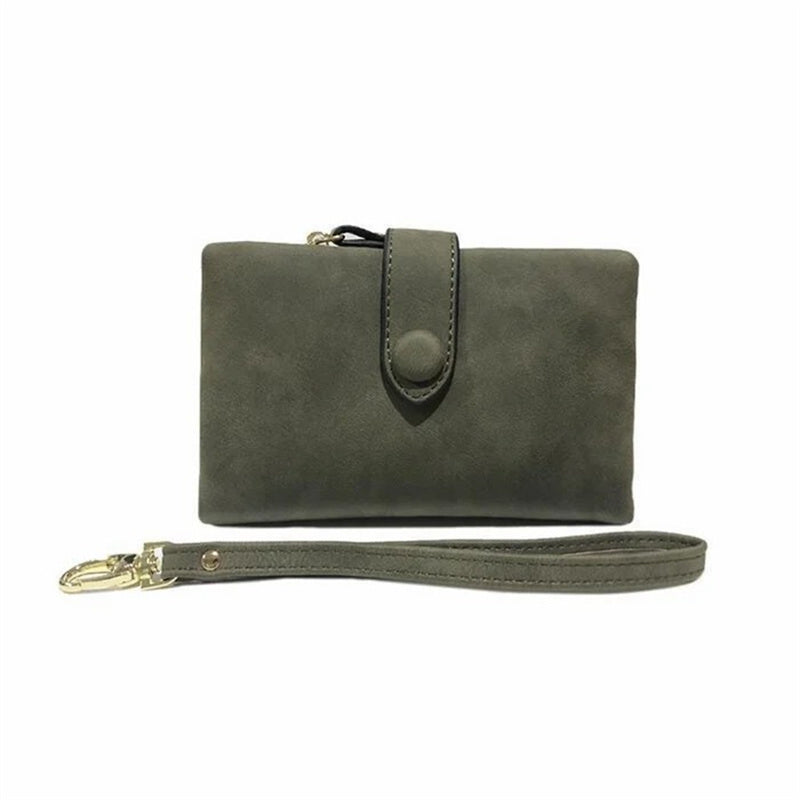 Compact Ladies Leather Tri Fold Wallet