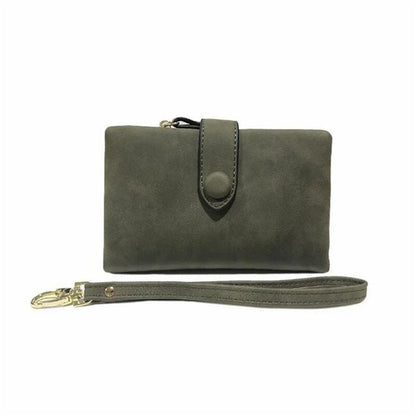 Compact Ladies Leather Tri Fold Wallet