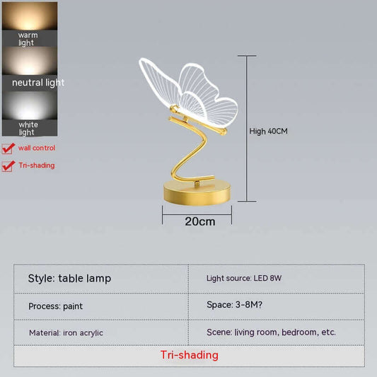 Stylish Elegant Butterfly Nightstand Lamp - Cofik