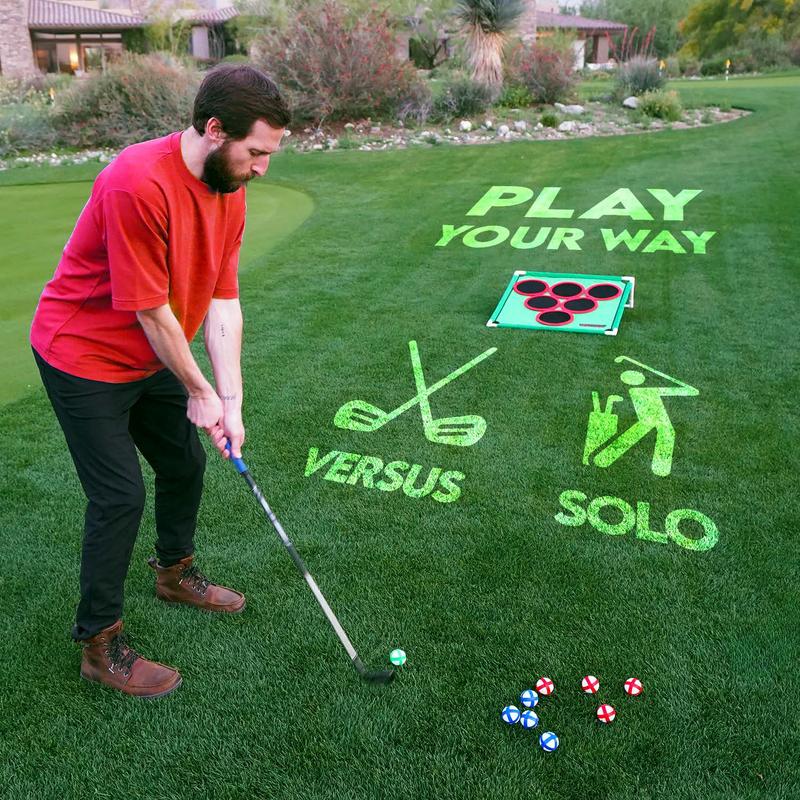 Compact Travel Golf Pong Table Set