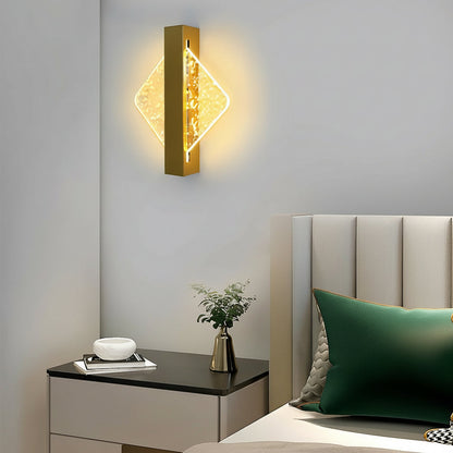 Contemporary LED Wall Light – Sleek Glass Bedroom Sconce