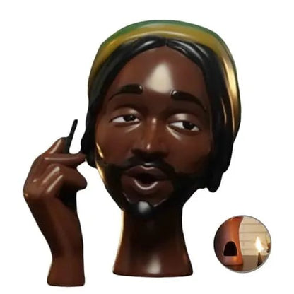 Unique Resin Incense Burner Statue with Smoke Effect