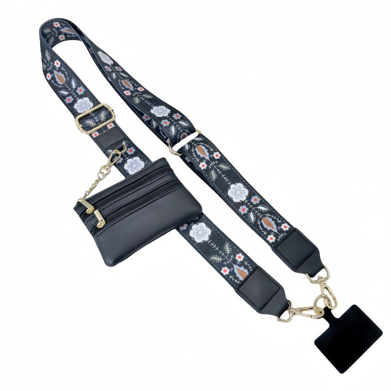 Detachable Phone Crossbody Strap with Card Holder