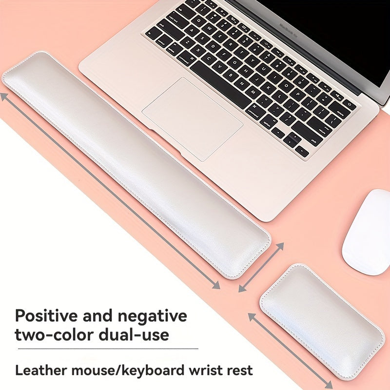 Ergonomic Office Desk Pad Set with Wrist Rests