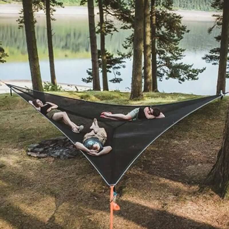 Large Family Camping Hammock with Strong 3-Point Suspension
