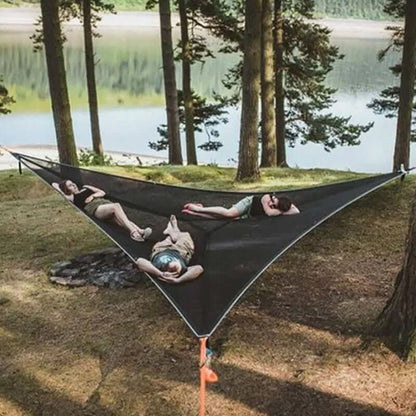 Large Family Camping Hammock with Strong 3-Point Suspension