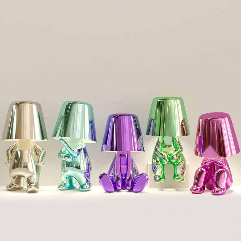 Luxury Gold Tone Desk Table Lamp Decorative Nightlight