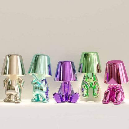 Luxury Gold Tone Desk Table Lamp Decorative Nightlight