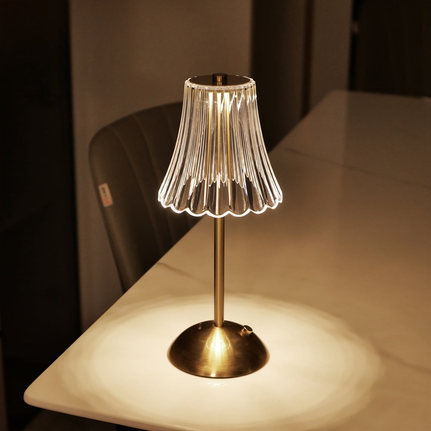 Luxury LED Crystal Desk Lamp with Touch Control