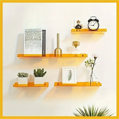 Modern Floating Blue Wall Shelf