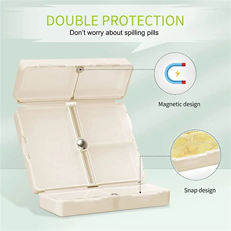 Portable Travel 7 Pocket Pill Organizer Box