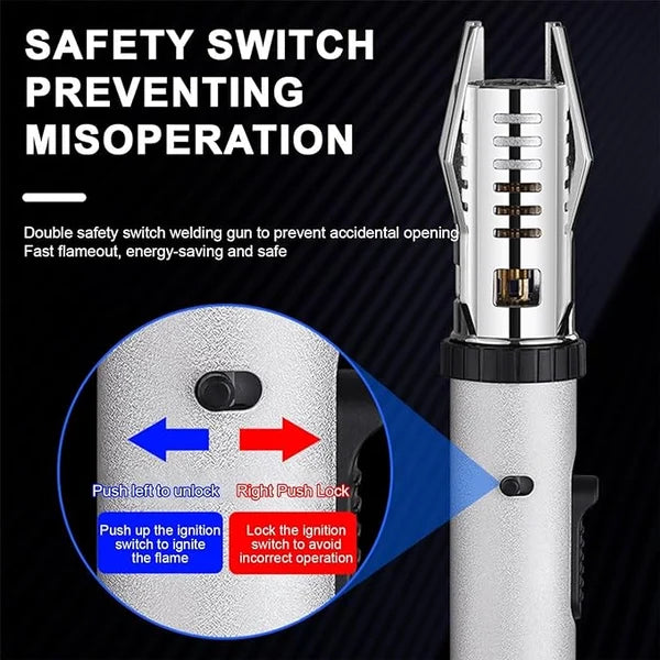 Compact Safety Lighter with Flashlight for Protection
