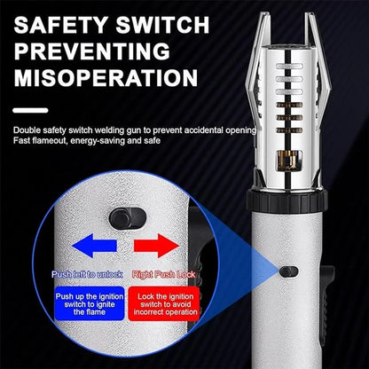 Compact Safety Lighter with Flashlight for Protection