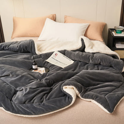 Plush Reversible Square Area Rug – Dense & Cozy